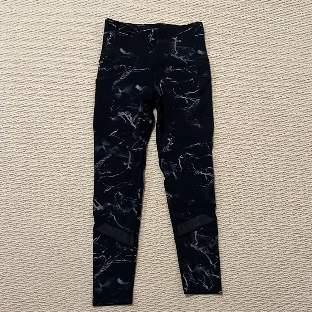 Ardene | Black and White Marble Print Leggings
